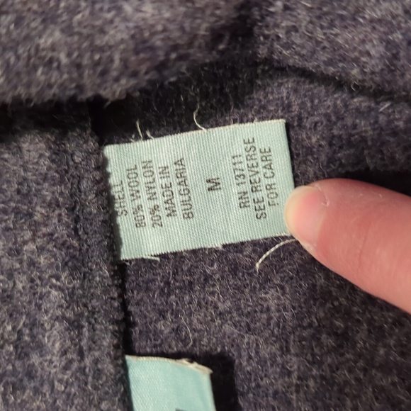 Marsh Landing wool blend plaid longline toggles jacket - Picture 3 of 11